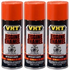 VHT High Temp Paint VHTSP120 (3-PACK); Engine Enamel Chrysler-Hemi Orange 550°F