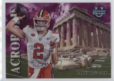 2024 Bowman U Chrome Acropolis Fuchsia Refractor 34/150 Cade Klubnik #A-4 1ip6