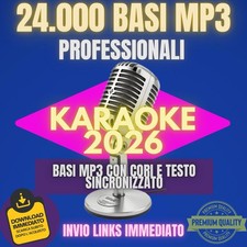 KARAOKE BASI KARAOKE MP3 AGGIORNATE AL 2026 - N. 24 MILA BASI MP3 PROFESSIONALI