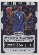 2020 Contenders Draft Picks Conference Finals Ticket /75 Zion Williamson #13 0u8