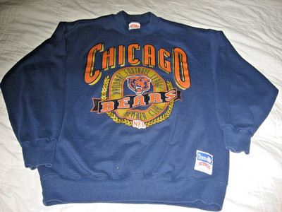 Vintage Nutmeg Mills NFL Chicago Bears Me's Pullover Sweatshirt Large/XL