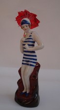 Pique-fleurs Vase Figurine Baigneuse Pin-up Sexy Style Art Deco Style Art Nouvea