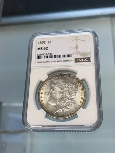 1892-P Morgan Silver Dollar NGC  MS62 Nice Eye Appeal Nice Luster