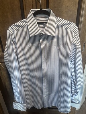 ISAIA - Striped French Cuff Mens 16 / 41 Shirt - Good 