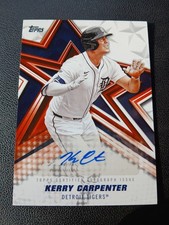 2026 Topps Series 1 Baseball Stars Kerry Carpenter Auto #BSA-KCA Tigers