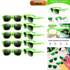 BOUBONI Party Sunglasses 20 Packs Green for Wedding Beach Pool Party