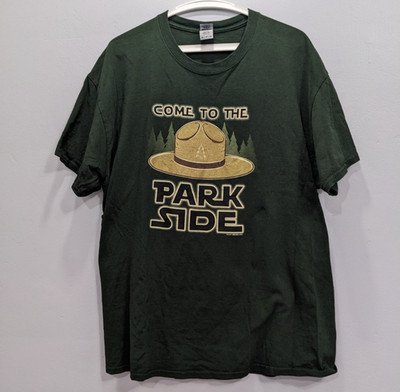 Come To The Park Side Graphic Star Wars T-Shirt XL Unisex Tee Funny Outdoor Park