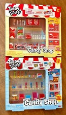 2 TEENY TINIES CANDY SHOP MINI FOOD PLAY SETS - SMARTIES DUM DUMS BAZOOKA - NEW