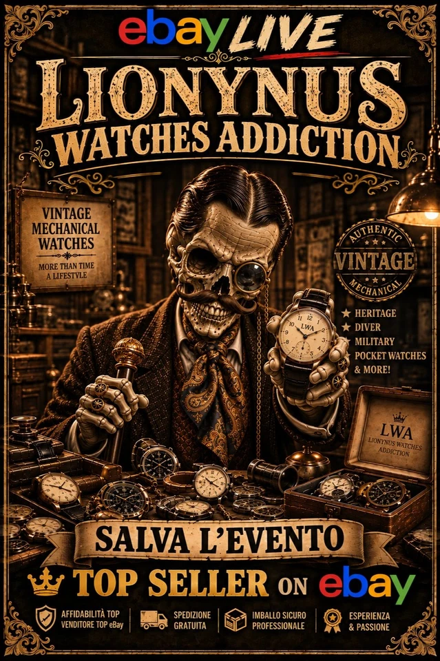 Lionynus Watches Addiction "Orologeria Meccanica Vintage" Sconto in Live!