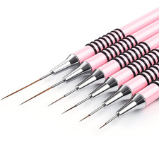 Nail Art Liner Brushes Set, 6Pcs Nail Art Design Brush Striping Thin Long Lines