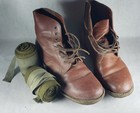 Lot of WW1 reenacting gear- British / ANZAC Puttees and Repro Brown boots — photo 1