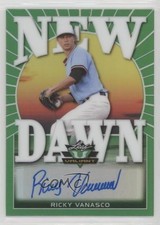 2020 Leaf Valiant New Dawn Green Prismatic 74/99 Ricky Vanasco #ND-RV1 Auto 4z8