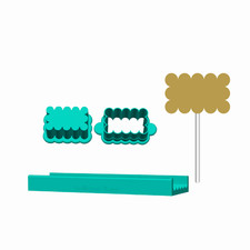 Scalloped Plaque Cake Pop Mold |Deluxe Cutter...