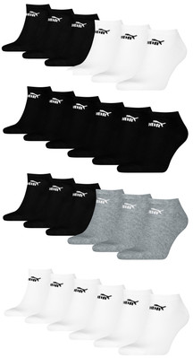 PUMA Sneaker Elements Socken knöchelhoch für Damen Herren 6er Pack 35-38 39-42