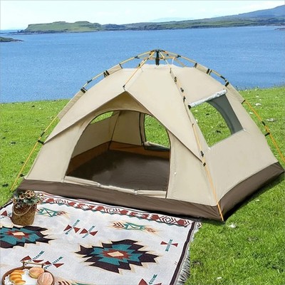 3-4 Person Pop Up Tents Waterproof Windproof Instant Tent for Camping Hiking US
