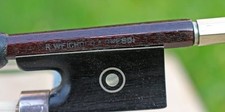EXQUISITE CERTIFIED ANTIQUE MASTER VIOLIN BOW BY R. WEICHOLD, CURT TISCHER 1910