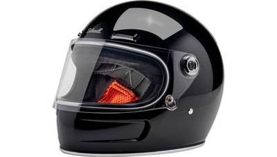 Biltwell Gringo SV Helmet - Gloss Black - Small