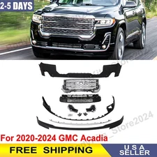 Complete Front Bumper Cover Kit For 2020 2021 2022 2023 2024 GMC Acadia