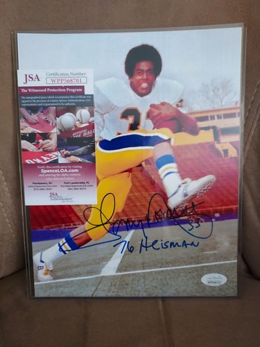 Pitt Panthers Tony Dorsett 76 Heisman Autographed 8x10 Pic JSA Certification - Picture 2 of 6