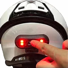 LED Motorcycle Helmet Light USB Rechargeable Red Tail Safety Light for Night