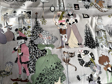 FQ GHASTLIE CHRISTMAS HOLIDAY Alexander Henry TREE CAT Cotton Quilt Fabric 2021