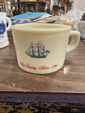 Vintage OLD SPICE Shulton Shaving Mug Cup Ship Recovery Salem 1794