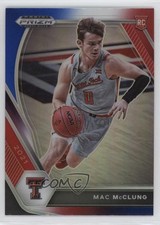 2021-22 Panini Prizm Draft Picks Red White & Blue Prizm Mac McClung #39 16tx