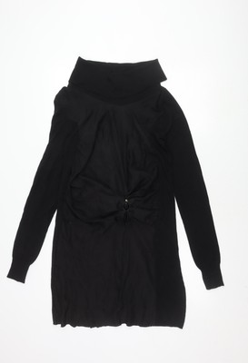 Patrizia Pepe Damen schwarzes Kleid, Größe 6, eleganter Stil
