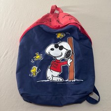 Peanuts Joe Cool Snoopy Backpack Kids Blue Re...
