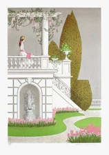 Denis-Paul NOYER Original Lithograph Signed Numbered Villas Le Perron 1985