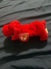 TY BEANIE BABY - ROVER BORN 1996 - WITH UNEXPLODED TAG IN ORIG PLASTIC COVER