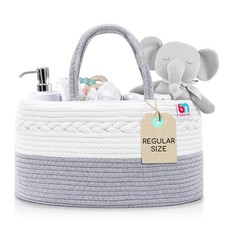 New Best Rope Diaper Caddy - Storage for Baby and Toddler Items Portable Cotton