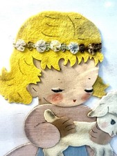 Young Ideas Original By IRMI Nursery Art Picture Mary/Little Lamb NYC Framed