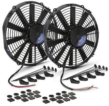 Proform 67038 Universal 12 In. Brushless Electric Cooling Fan Kit Two Fans