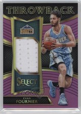 2016-17 Panini Select Throwback Memorabilia Purple Prizm 11/99 Evan Fournier s3g