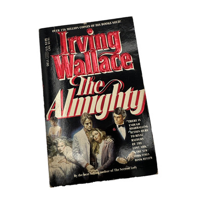 The Almighty Irving Wallace Dell Fiction Paperback Book 1st Dell Print Jan 1984