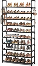 Massimizza lo spazio con organizer per scarpe a 10 livelli - contiene 50 paia, ganci inclusi
