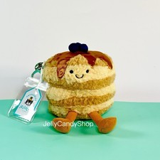 AUTHENTIC Jellycat Amuseables Fran Pancakes Bag Charm Keychain- NWT- FAST SHIP
