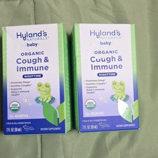 Hyland's Naturals Organic Baby Cough & Immune Nighttime 2 Pack 2 fl oz