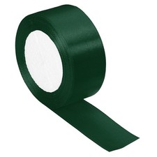 1.5" Wide 24 Yard Satin Ribbon Single Side Craft Roll Wrap Decoration Dark Green