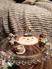 Popular Imports Raggedy Ann Style Collectible Miniature Tea Set 5.25"d USA 1994