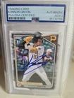 Konnor Griffin Signed 2024 1st Bowman Chrome Card # BDC-22 PSA/DNA Pirates 🔥