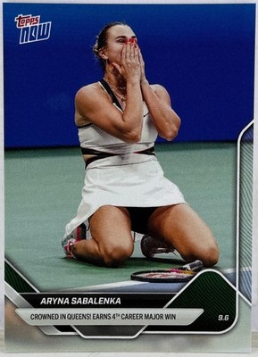 Aryna Sabalenka Topps Now 4th Major Win Crowned in Queens #TN-AS