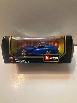 NEW Burago Blue 1996 Dodge Viper GTS Coupe 1:24
