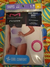 Maidenform Flexees FP5000 Cool Comfort High Waist Brief Beige Medium WP343
