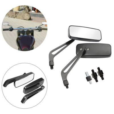 Paar 8 mm 10 mm schwarz Motorrad Außenspiegel blendfrei Motorrad Rückspiegel