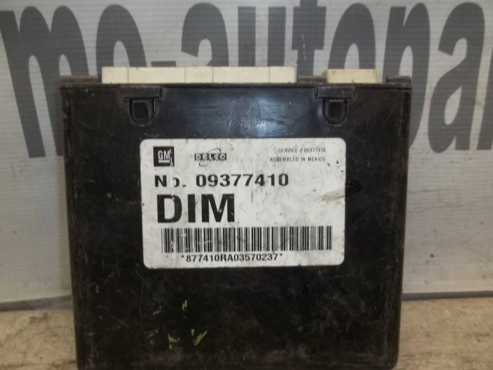 2000-2002 CADILLAC SEVILLE OEM MÓDULO DE CONTROLE DE CORPO BCM 09377410 9377410 DIM - Imagem 2 de 4