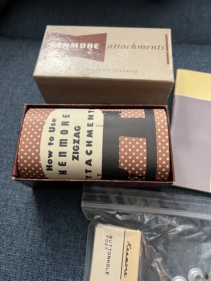 MÁQUINA DE COSER KENMORE MODELO 32 Accesorios manuales de instrucciones con caja en zig zag Foto 4 de 4