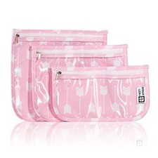 TSA Approved Toiletry Bag,Set of 3 Clear Diaper Bag Set of 3-Size Arrow B