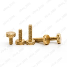M3 M4 M5 M6 Brass Knurled Thumb Screws Round Large Flat Head